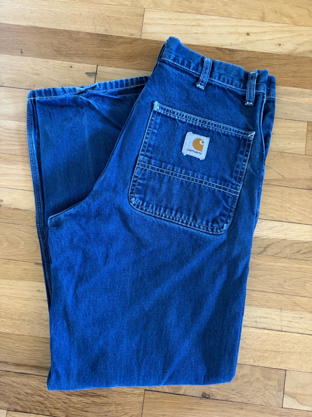 Carhartt Men’s Dark Blue Relaxed Jeans